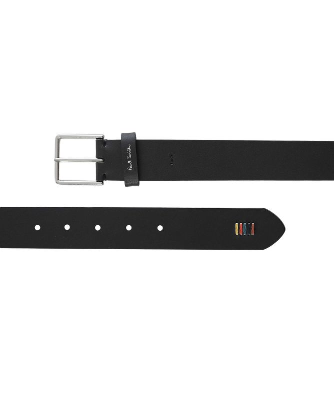 Paul Smith Leather Artist Stripe Stitch Belt