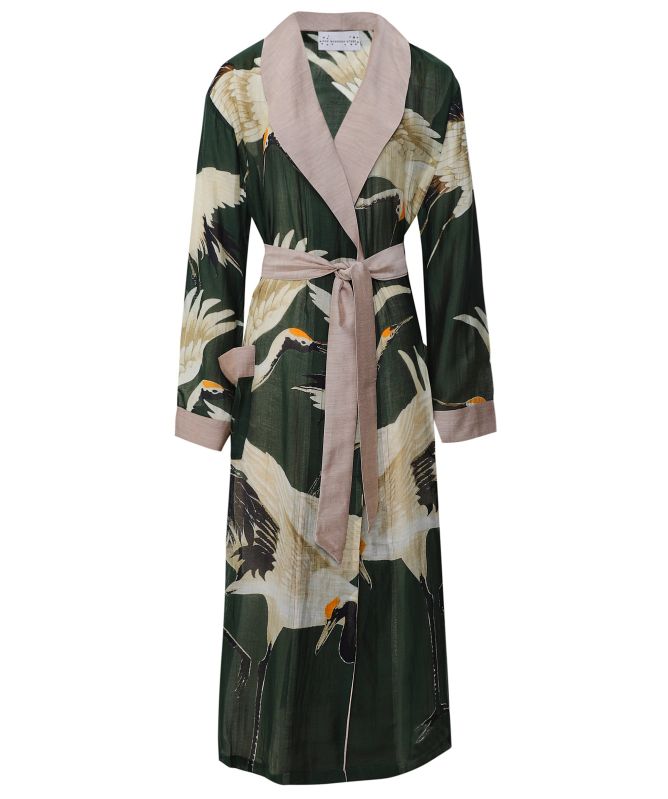 One Hundred Stars Stork Forest Green Gown