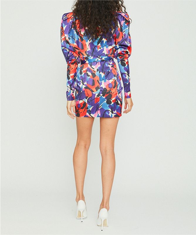 ROTATE Abstract Paint Ida Mini Dress | Jules B