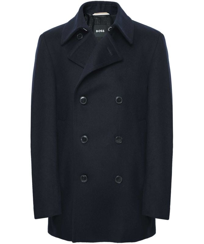 BOSS Wool Cashmere H-Hyde Peacoat