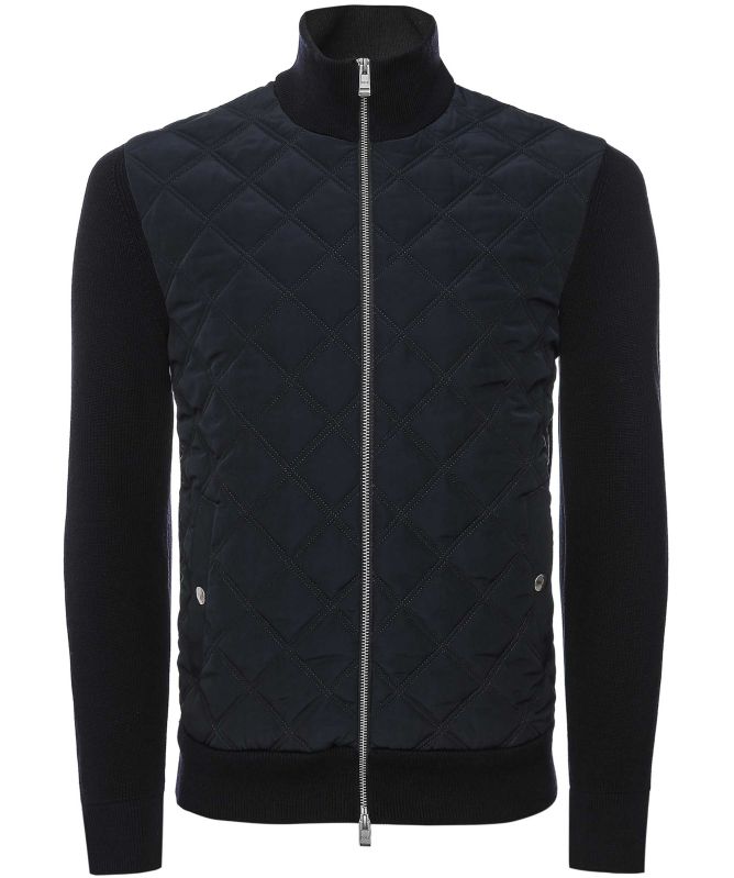 BOSS Quilted Front Zipper Jacket