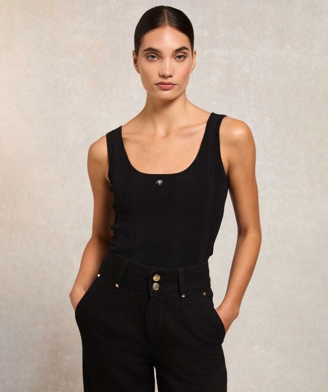 Holland Cooper Ruby Knitted Vest Top