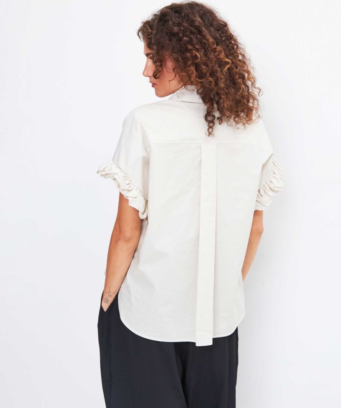 MEIMEIJ Frill Sleeve Top