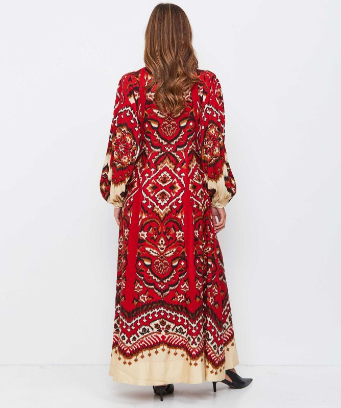 FARM Rio Pineapple Ikat Maxi Dress