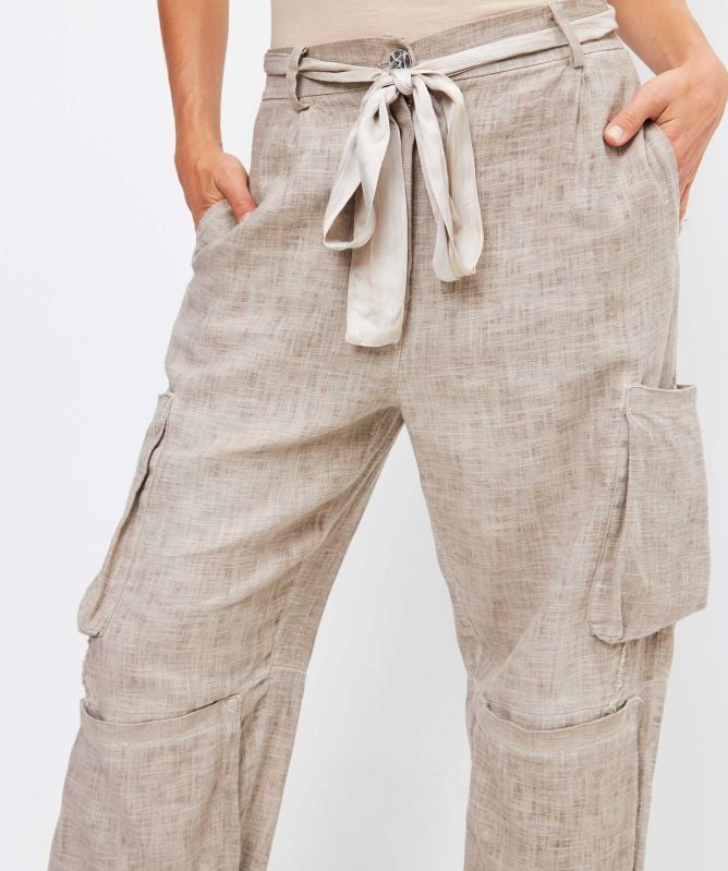 Sanctamuerte Linen Pocket Trousers
