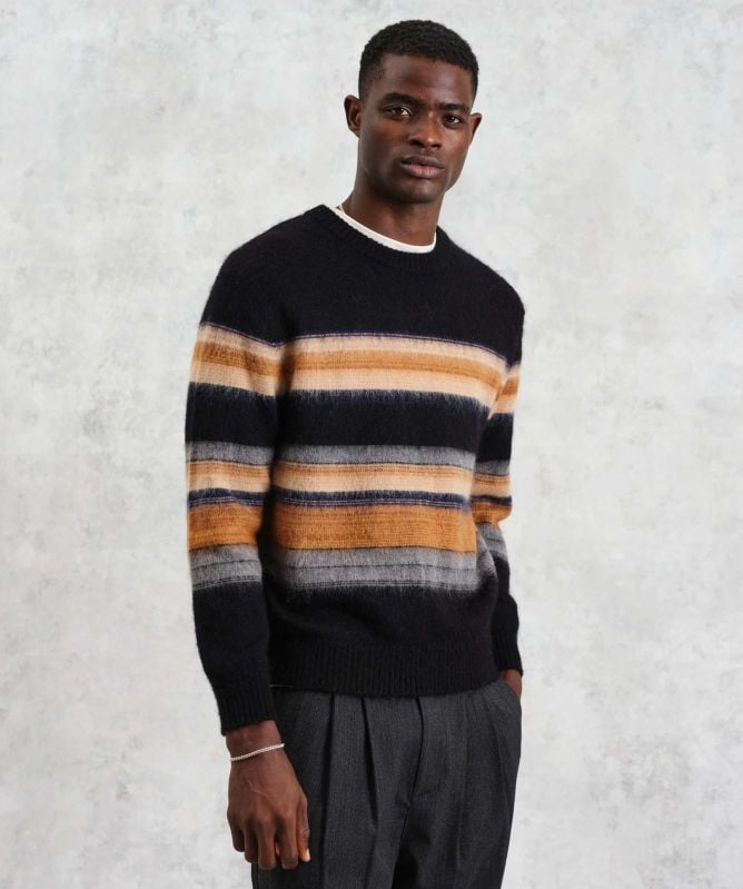 Wax London Wool Brush Stripe Wilde Jumper