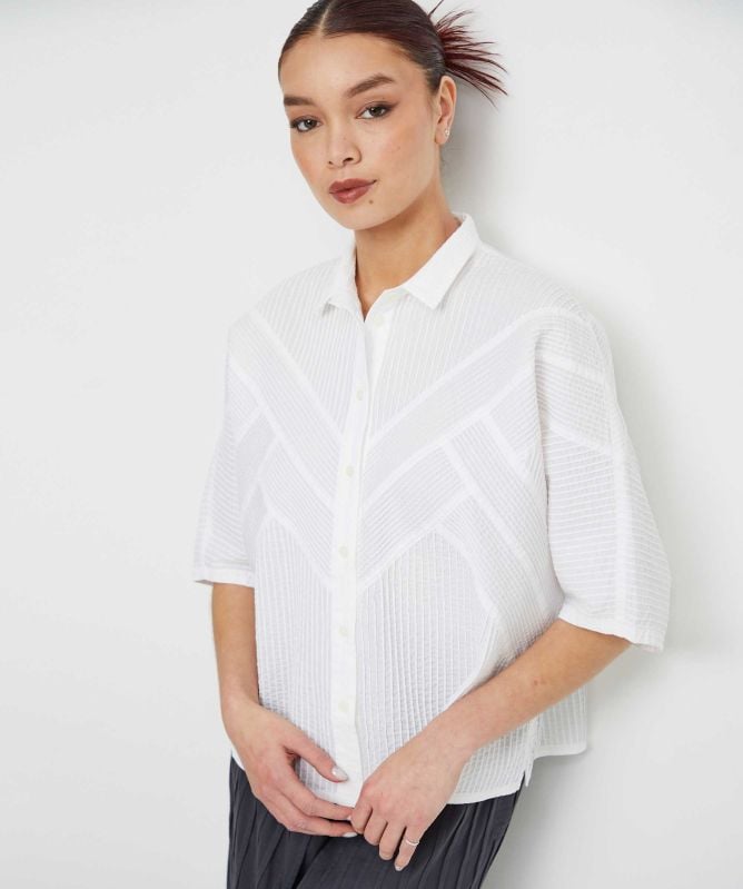 Yaccomaricard Cotton Lawn Short-Sleeve Shirt