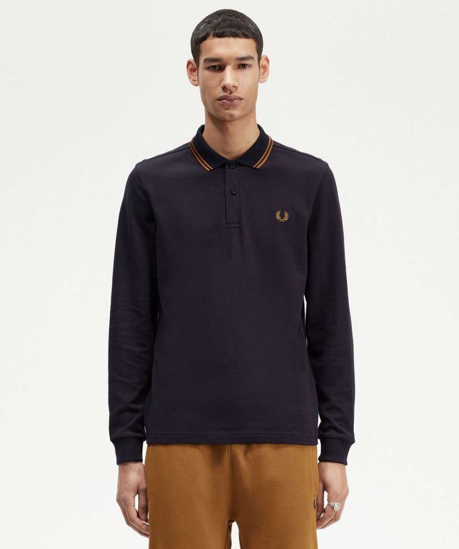 Fred Perry Long Sleeve Twin Tipped Polo