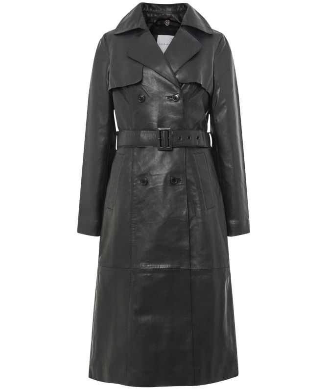Rino and Pelle Edinia Leather Trench Coat