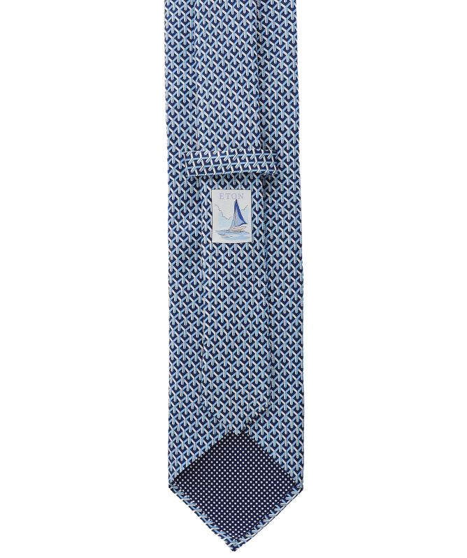 Eton Silk Geometric Print Tie