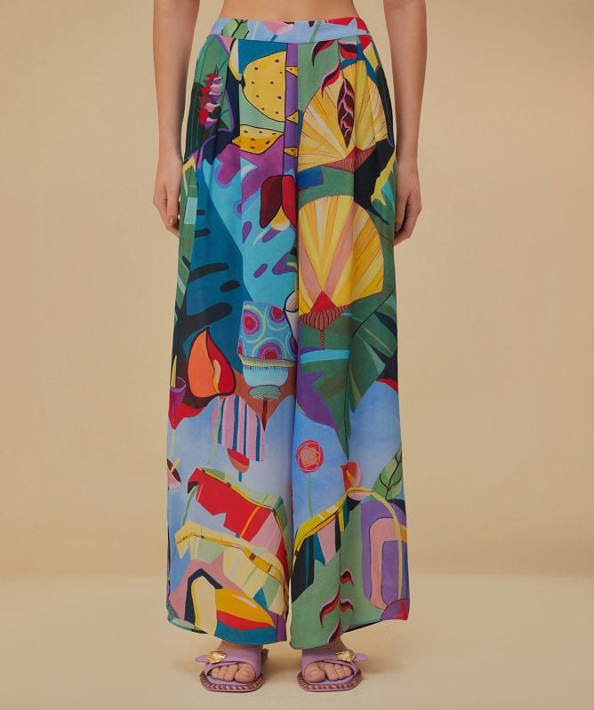 Farm Rio Tropical Scenario Pants
