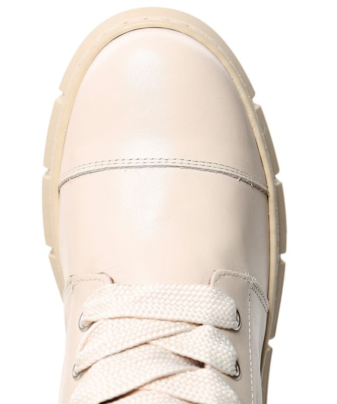 ALOHAS Can Can Leather Combat Boots