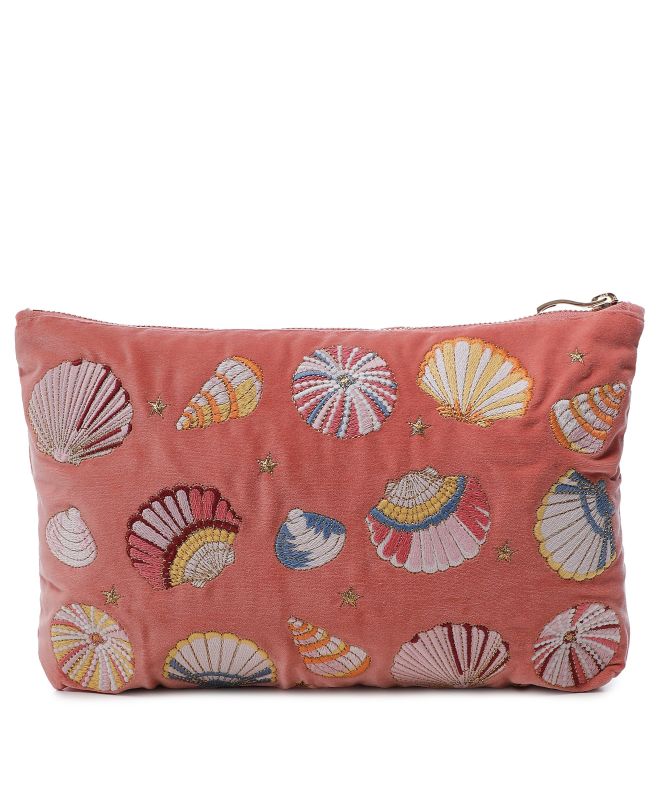Elizabeth Scarlett Seashell Coral Everyday Pouch