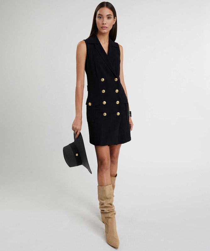 Holland Cooper Linen Mix Chelsea Dress