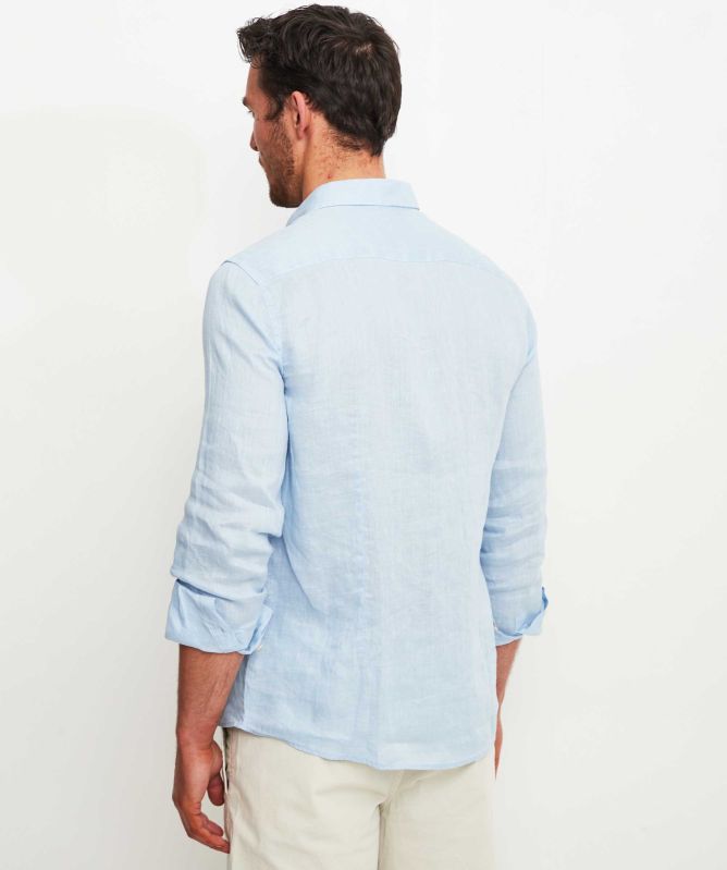 Seinse Linen Cotton Plain Shirt