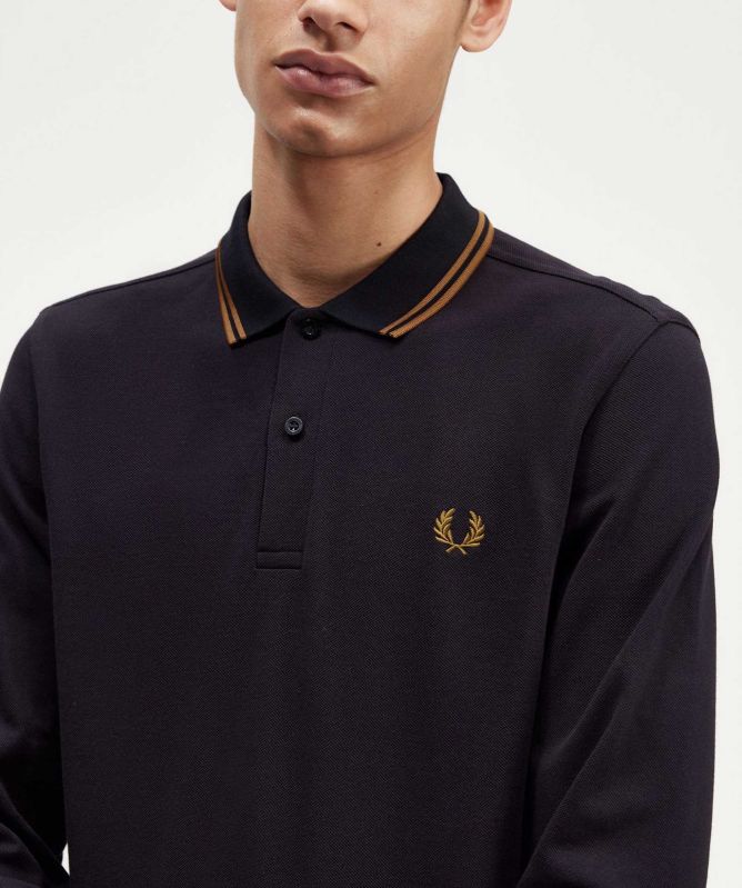 Fred Perry Long Sleeve Twin Tipped Polo