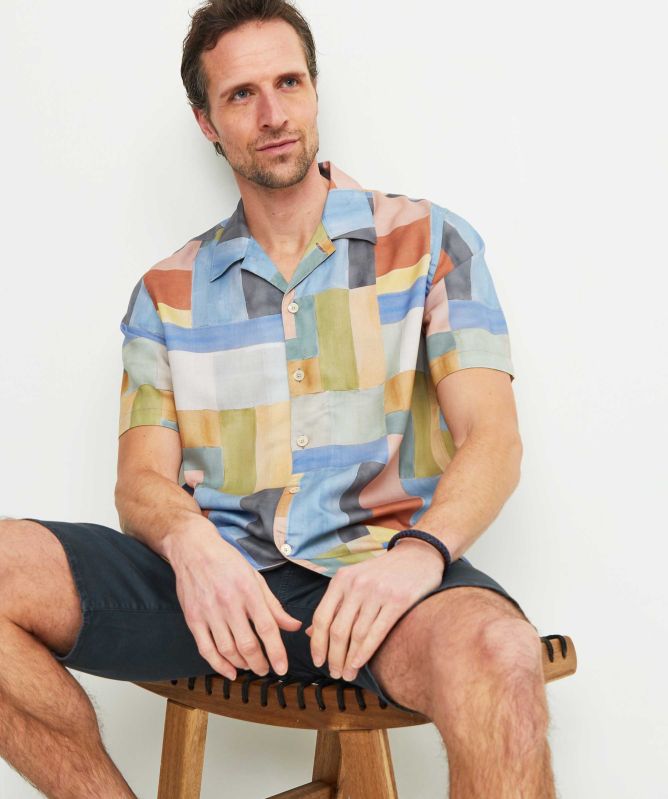 Paul Smith Casual Fit Patchwork Shirt