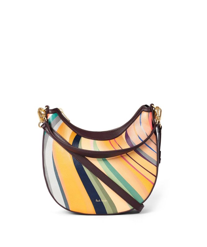 Paul Smith Dusky Swirl Leather Mini Hobo Bag