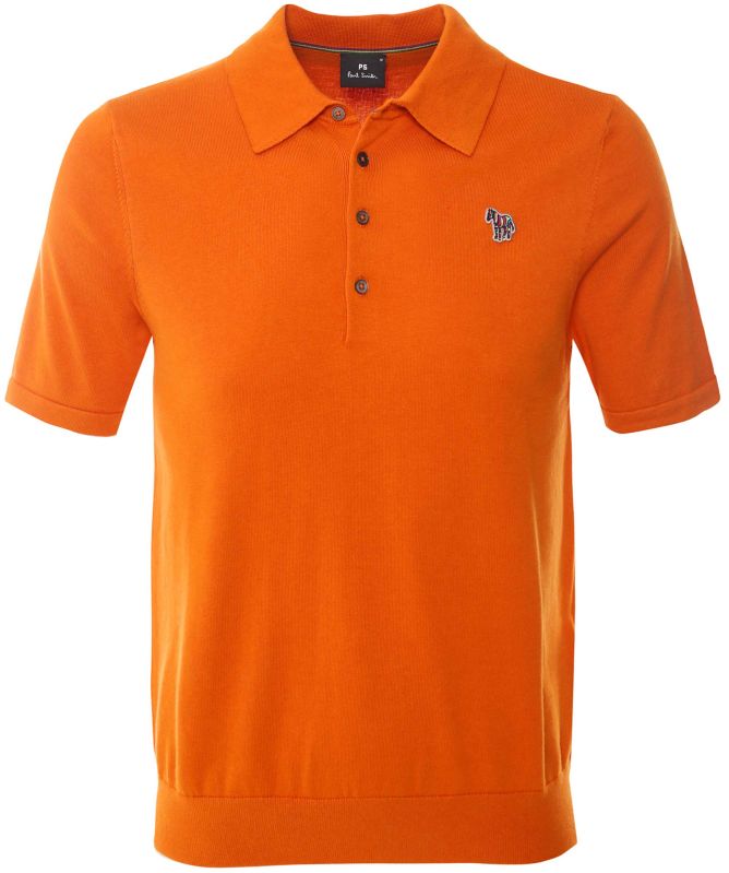 Paul Smith Knitted Zebra Polo Shirt