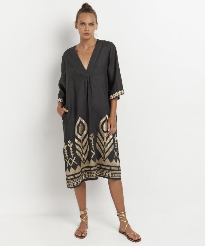 black dress long sleeve midi Black Knit Long Sleeve Midi Sweater Dress