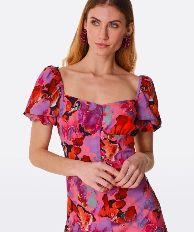 Paul Smith Marble Print Midi Dress