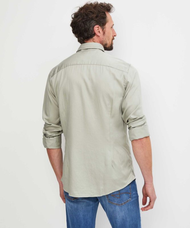 Stenstroms Slimline Lyocell Twill Shirt