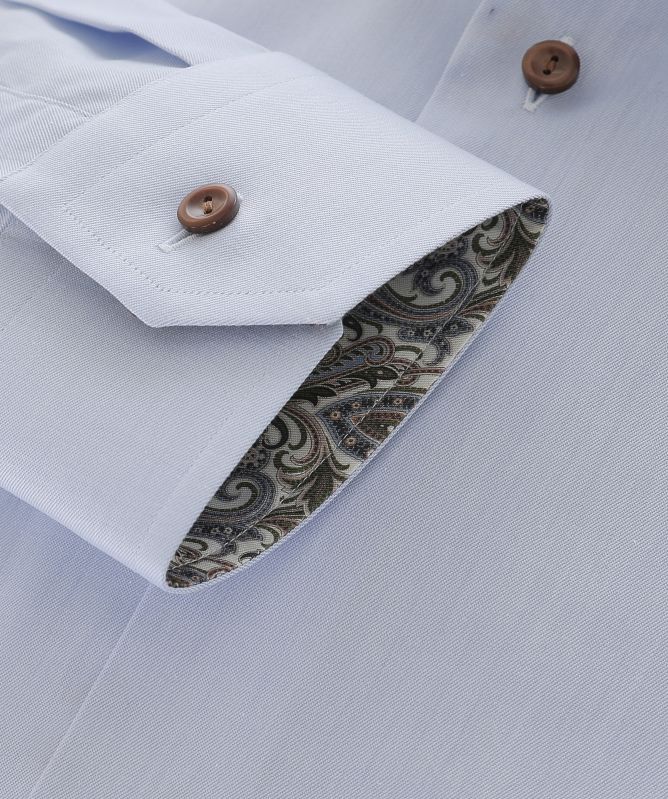Eton Paisley Trim Slim Fit Shirt