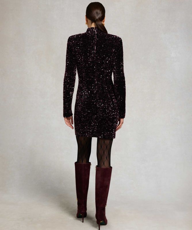 Holland Cooper Cara Sequin Mini Dress