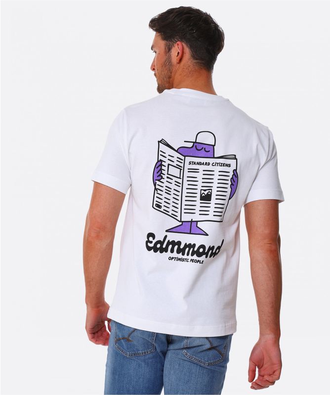 Edmmond Studios Organic Cotton Newspaper T Shirt