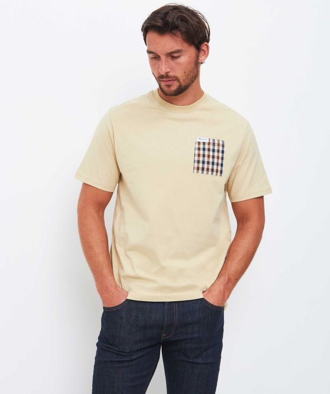 Aquascutum Club Check Pocket T-Shirt