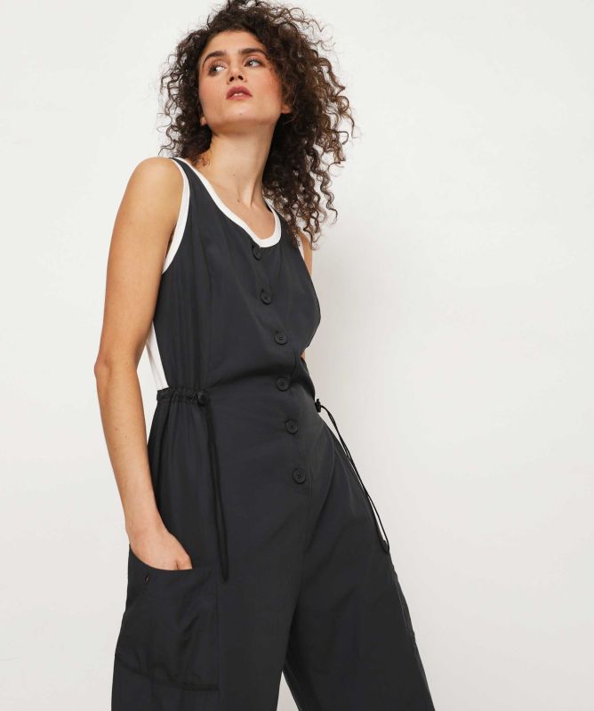 Lurdes Bergada Modal Button Through Jumpsuit