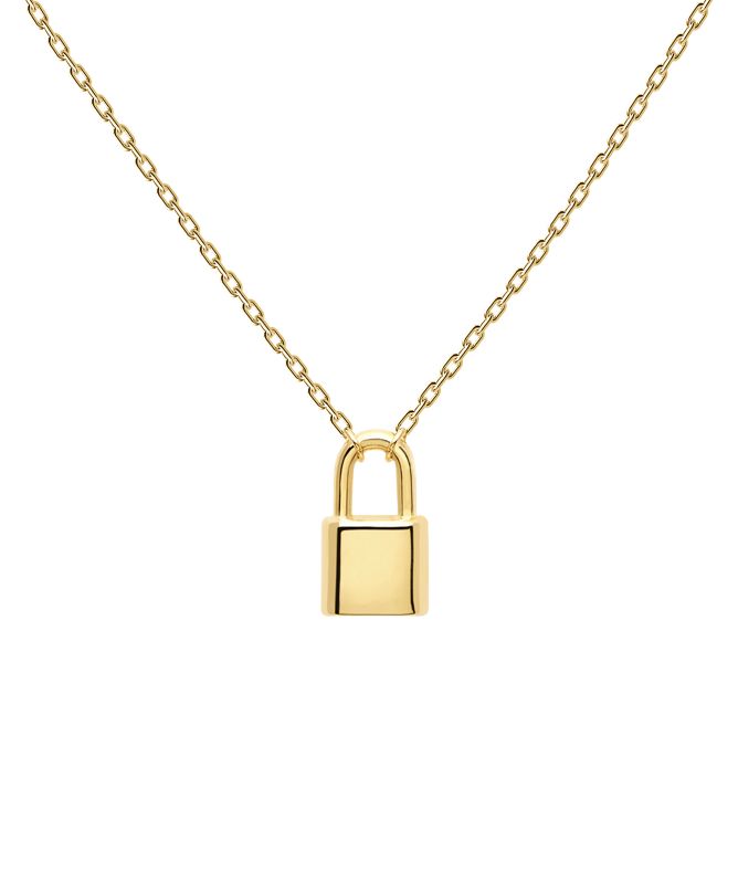 PDPAOLA Lock Bond Necklace