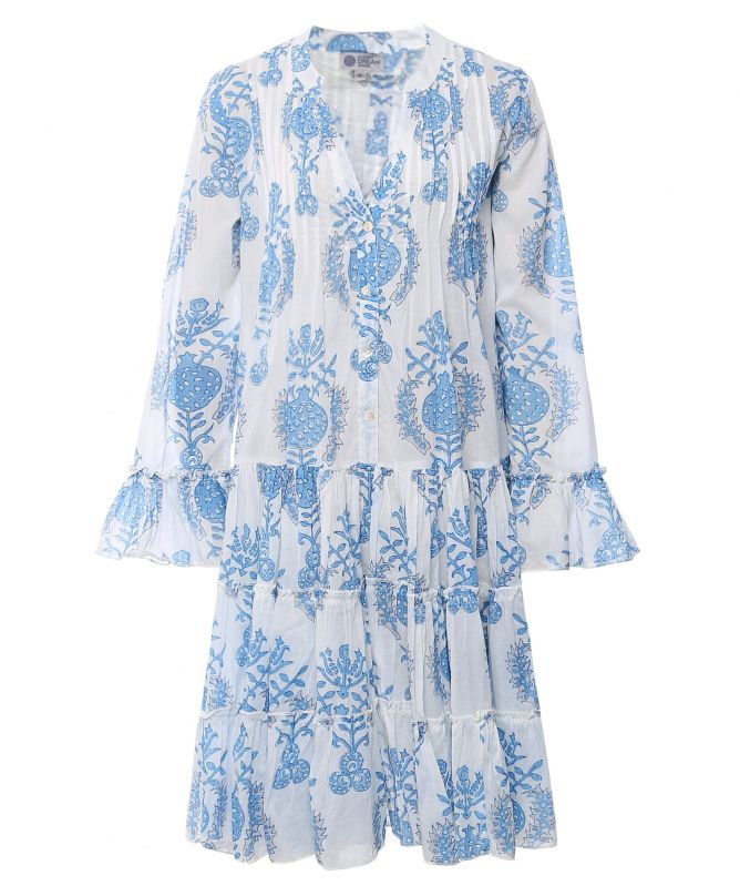 Handprint Dream Apparel Sheer Lobster Cotton Dress