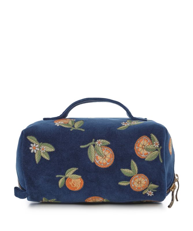 Elizabeth Scarlett Orange Blossom Open Flat Makeup Bag
