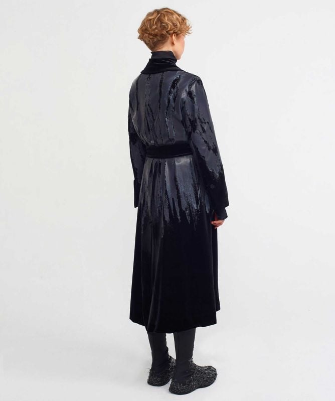 NU London Long Belted Coat