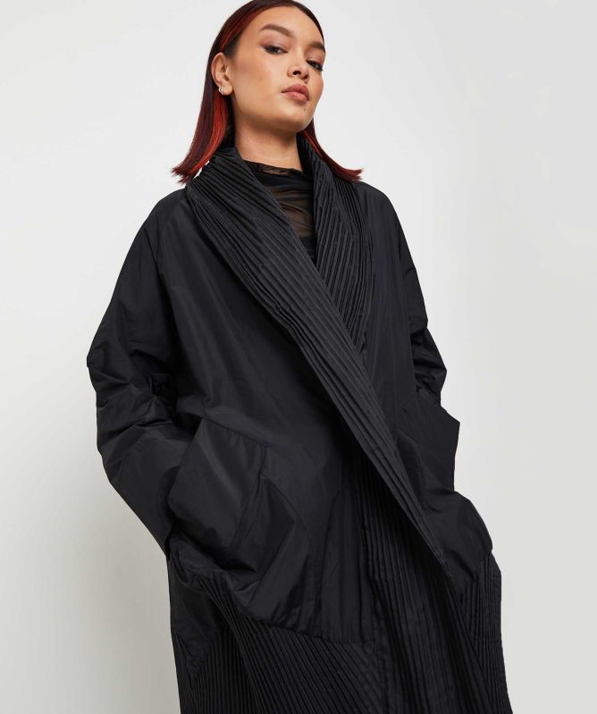 Bize Long Pleated Jacket