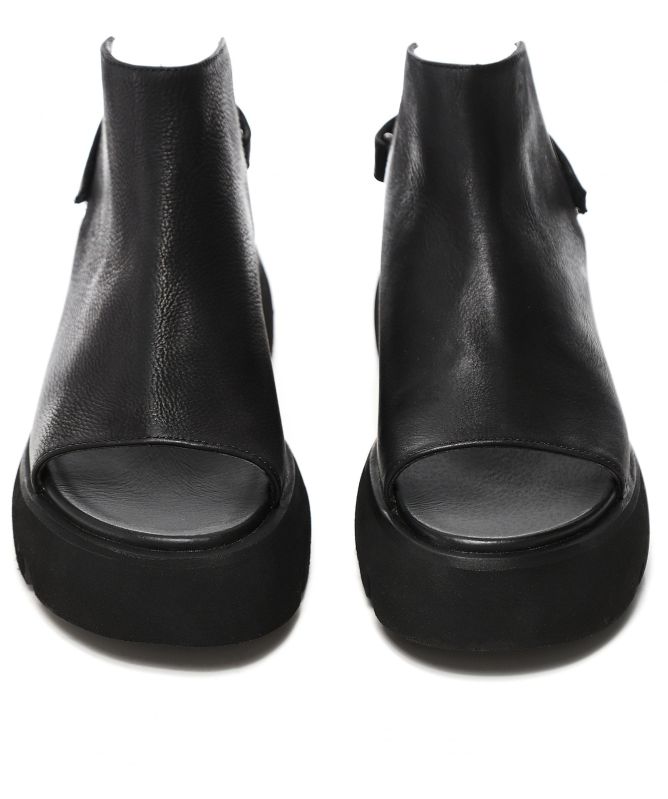 Lofina Leather Slingback Flatform Sandals