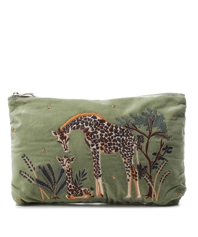 【Elizabeth Scarlett】Giraffe Mother & Baby Coin Purse Elizabeth Scarlett Giraffe Mother & Baby Everyday Pouch