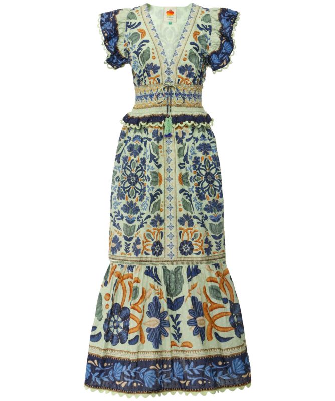 FARM Rio Ocean Tapestry Maxi Dress