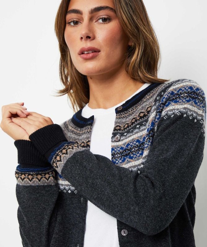 ERIBÉ Alpine Short Wool Cardigan