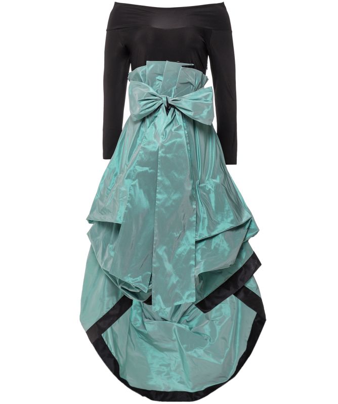 Xenia Design Marianne Taffeta High Low Hem Dress
