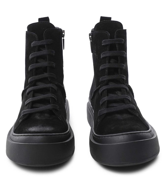 Lofina Suede Lace-Up Ankle Boots