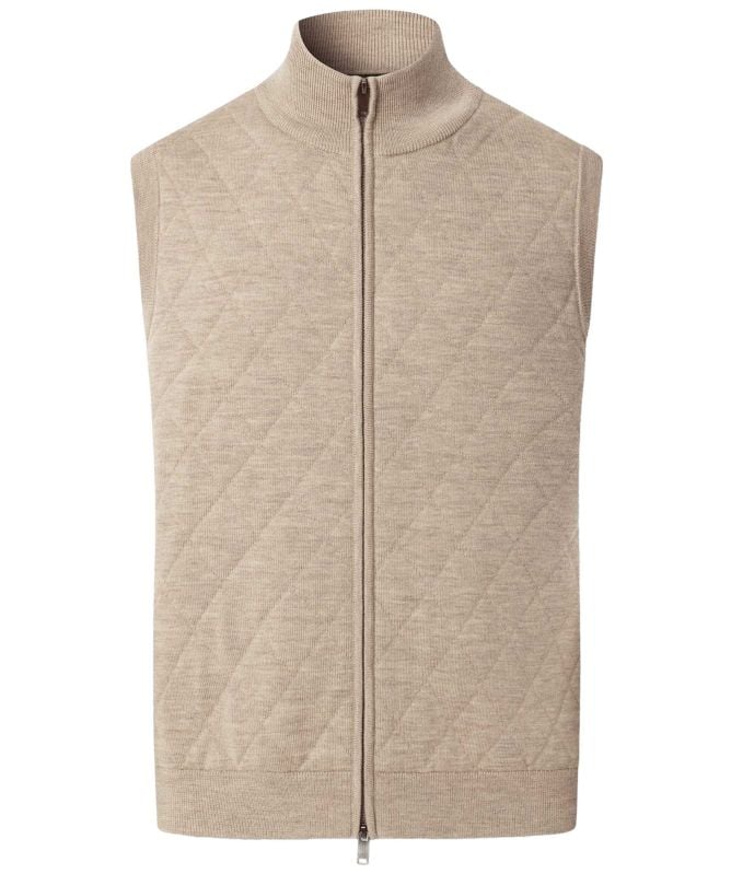 Hackett Quilted Knit Gilet