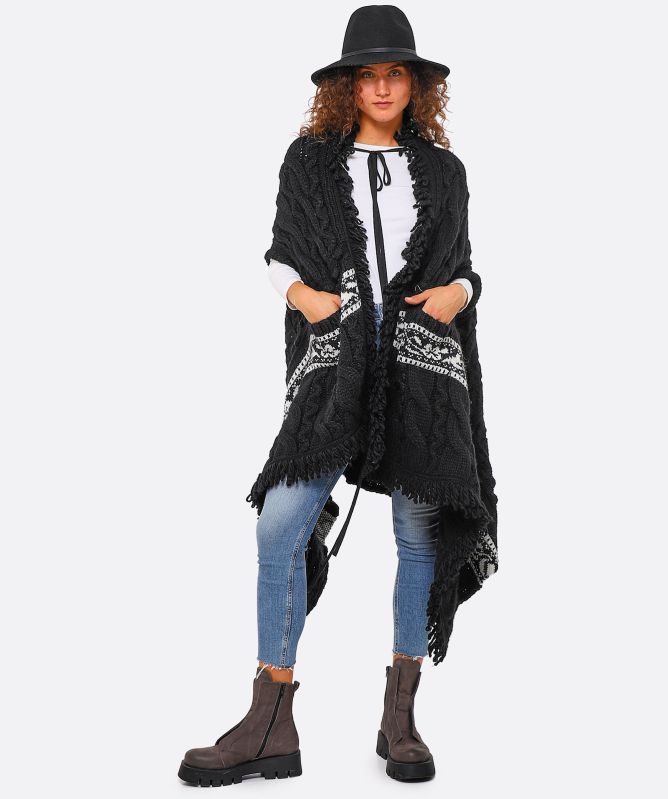 Hayley Menzies Dakota Merino Cable Jacquard Blanket