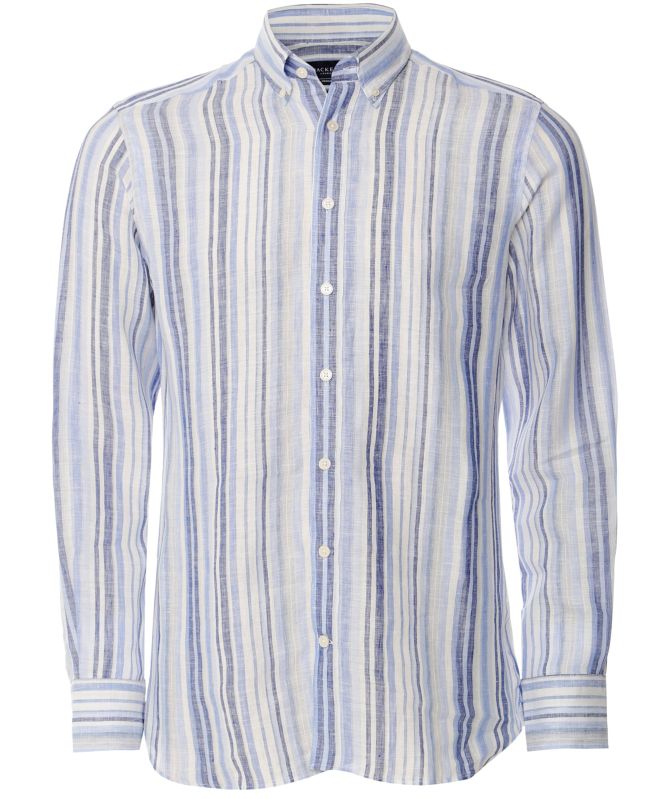 Hackett Linen Striped Shirt