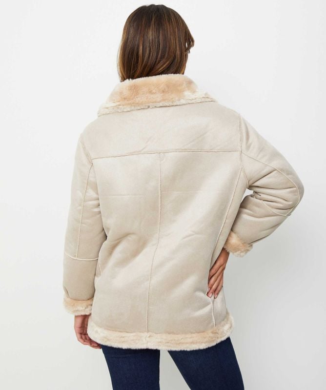 Studio Nordiic Faux Fur Reversible Coat