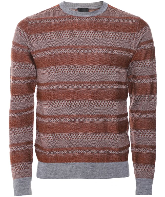 Pal Zileri Wool Striped Sweater