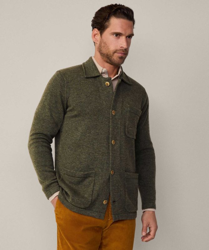 Hackett Merino Cashmere Overshirt