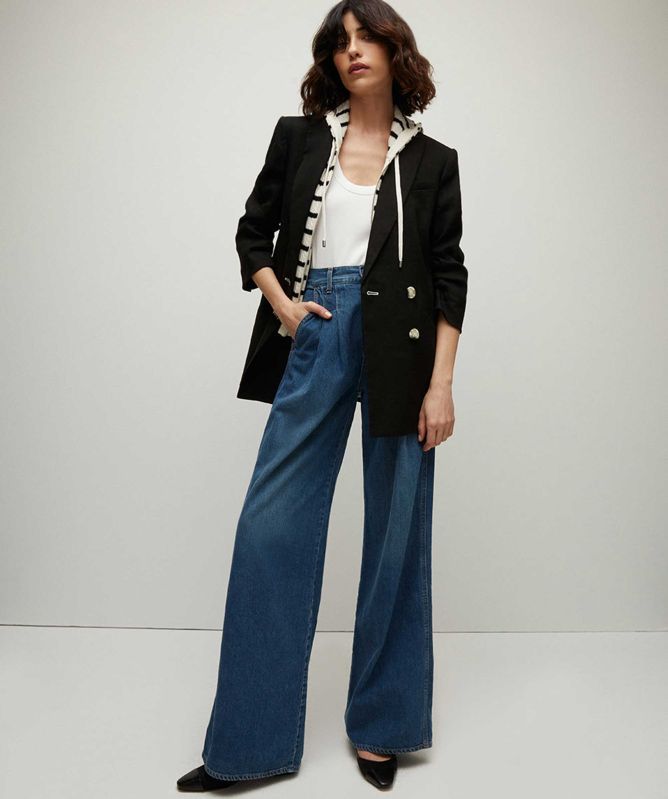 Veronica Beard Bunny Cashmere Hoodie Dickey