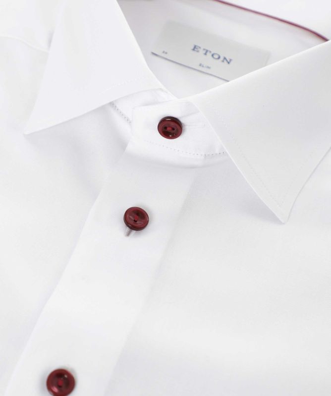 Eton Contemporary Fit Contrast Trim Shirt